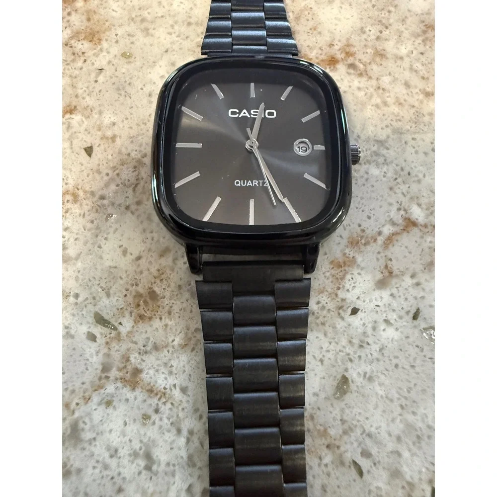 Casio Old Money Classic Quartz Watch Black Stainless Steel A168 3298 Boxed